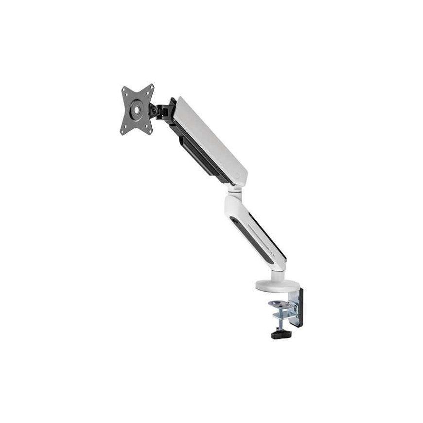 Laikiklis Regulowany uchwyt ULTRADESK OFFSHOOT Single na monitorius, 9KG, mocowanie na zacisk, 17"-32", 75x75/100x100, balta – 3