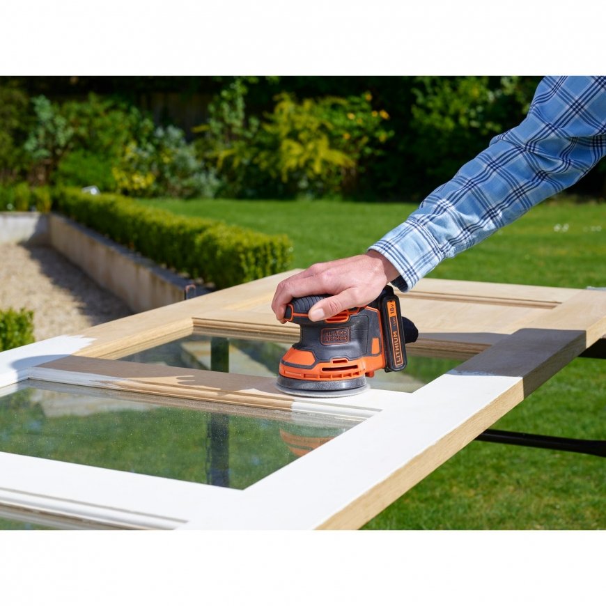 Black & Decker BDCROS18N-XJ kantav lihvija Orbitaallihvija 12000 RPM Must, Oranž – 5