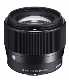 Sigma 56mm F1.4 DC DN MILC (Peeglita vahetatavate objektiividega kaamera) Telefoto-objektiiv Must