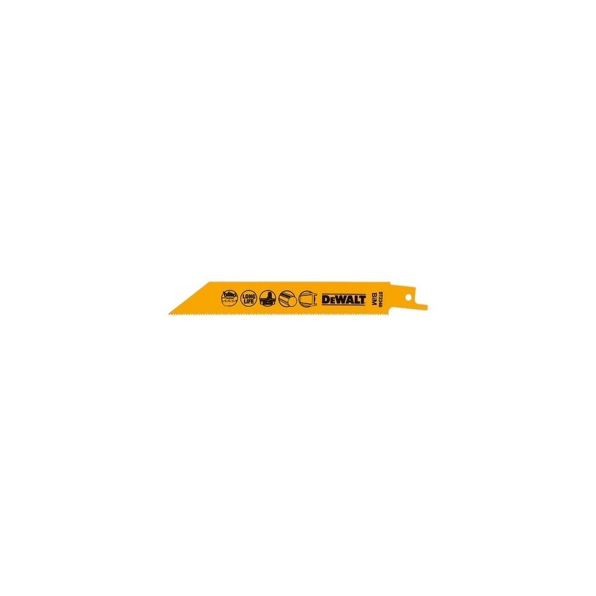 DeWALT DT2346-QZ полотно для лобзика/сабельной пилы Полотно ножовки Высокоуглеродистая сталь 5 шт