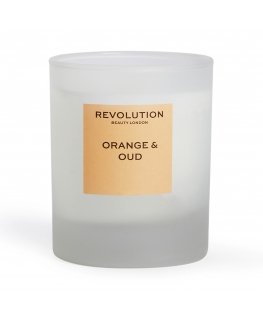 Revolution Home Orange & Oud Scented Candle - Vonná svíčka