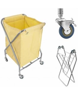 Royal Catering Cart na brudne pranie zładwany nierdzewny 200L