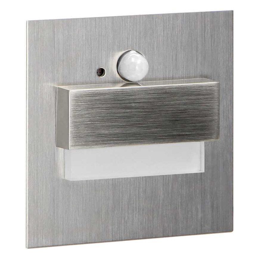 Orno TRACO LED 1.5W, recessed staircase lighting, 12VDC, 30lm, 3000K, satin, motion and twilight sensor – 4