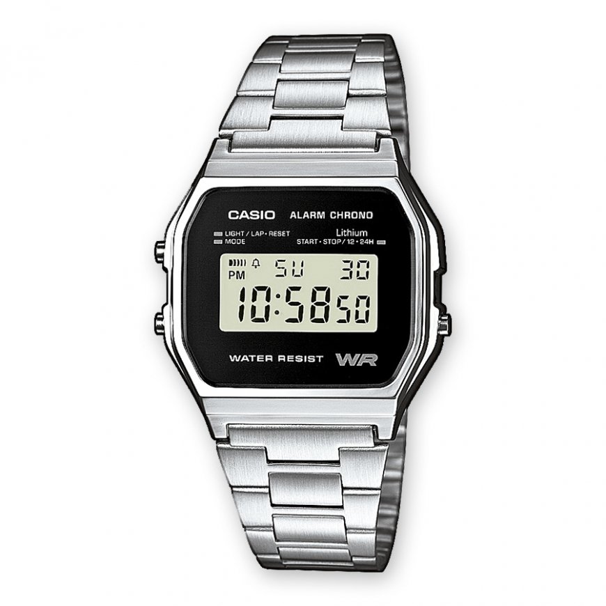 Casio A158WEA-1EF rokas pulkstenis Rokaspulkstenis Abiem