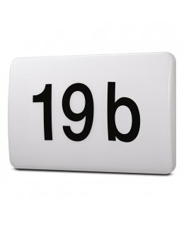 Maclean LED lamp, house number, with twilight sensor, white, 12W, IP65, neutral (4000K), 950lm, MCE292 W