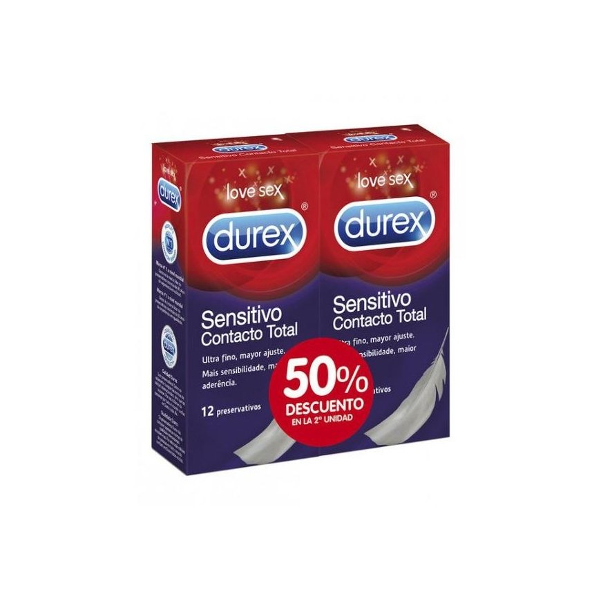 Durex Sensitive Contact Condoms 2x12 Units