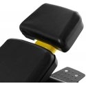 Gymrex Inclined training bench for vertical barbells, black and yellow Gymrex Inclined training bench for vertical barbells, black and yellow
