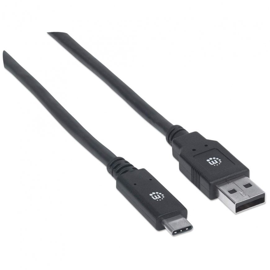 Manhattan 354974 USB кабель 2 m USB 3.2 Gen 1 (3.1 Gen 1) USB C USB A Черный – 2
