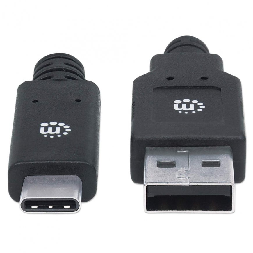 Manhattan 354974 USB кабель 2 m USB 3.2 Gen 1 (3.1 Gen 1) USB C USB A Черный – 3