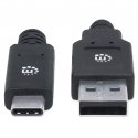 Manhattan 354974 USB кабель 2 m USB 3.2 Gen 1 (3.1 Gen 1) USB C USB A Черный Manhattan 354974 USB кабель 2 m USB 3.2 Gen 1 (3.1 Gen 1) USB C USB A Черный