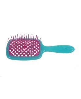 Janeke "Superbrush" styling brush for clarifying hair Turquoise-Pink
