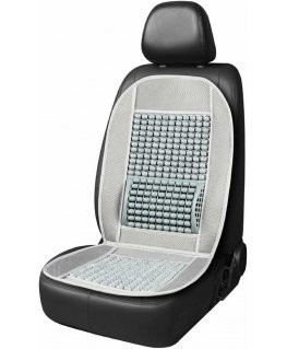 Beaded seat mat with backrest for car amio-03641