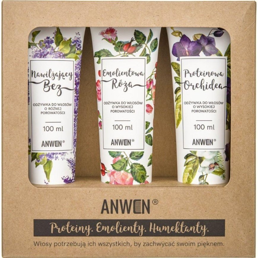Anwen 3 didelio poringumo kondicionierių rinkinys - 100 ml (ANW-195)