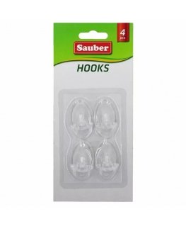 Hooks 4gb 2,3x4cm oval transparent