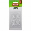 Hooks 4gb 2,3x4cm oval transparent Hooks 4gb 2,3x4cm oval transparent