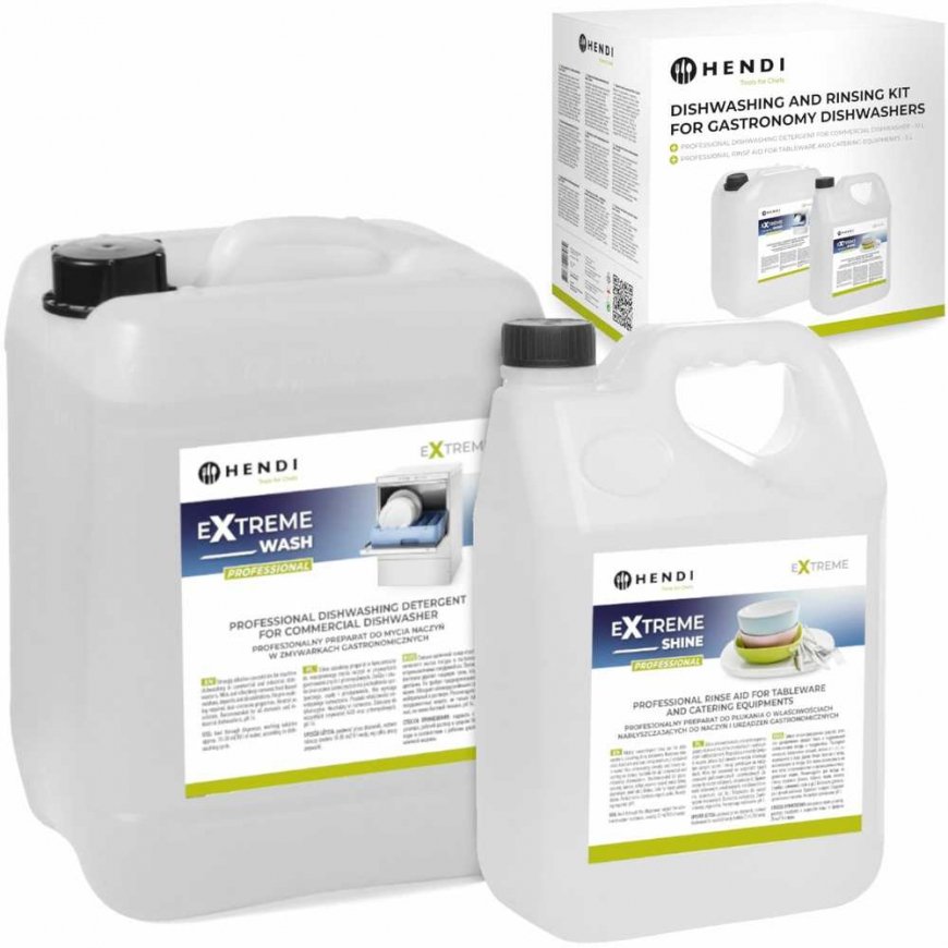 Hendi Washing and rinsing liquid for catering dishwashers SET 10L + 5L