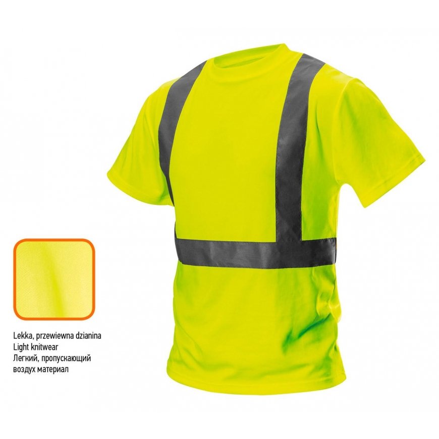 Neo warning T-shirt yellow S size (81-732-S) – 3