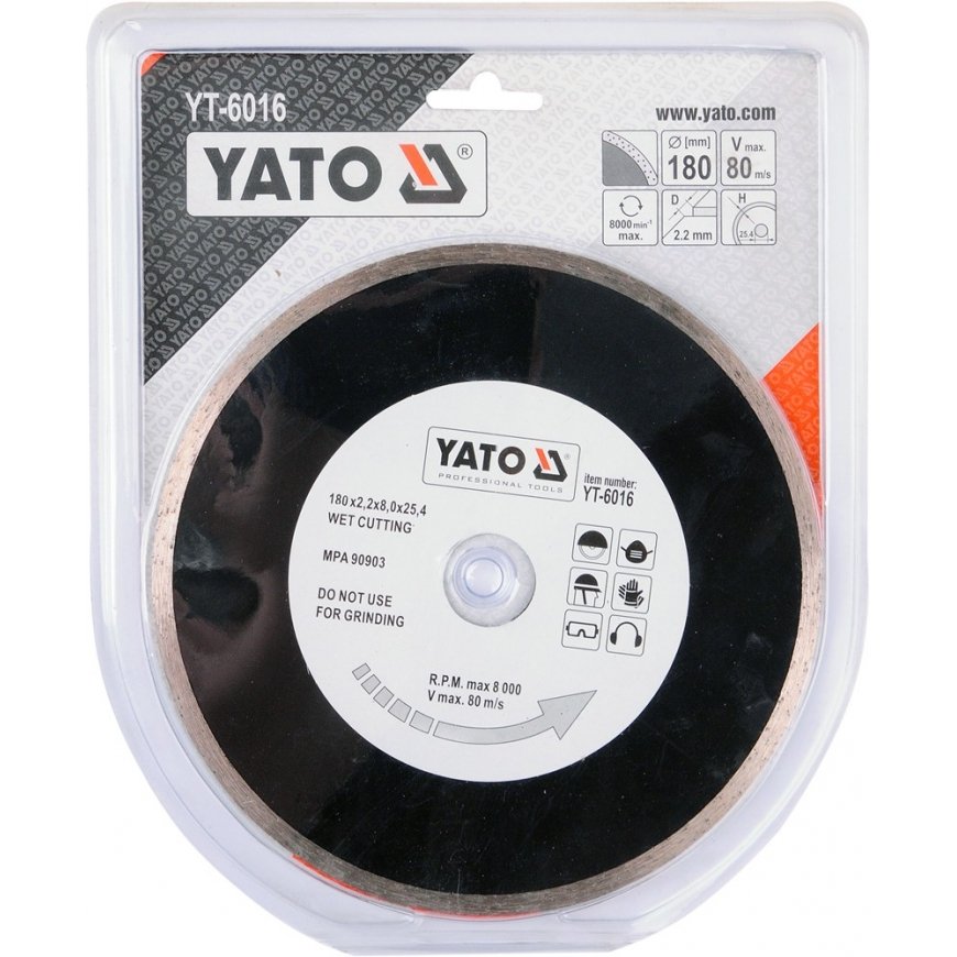 Yato YT-6016 diamond blade 18 cm – 3