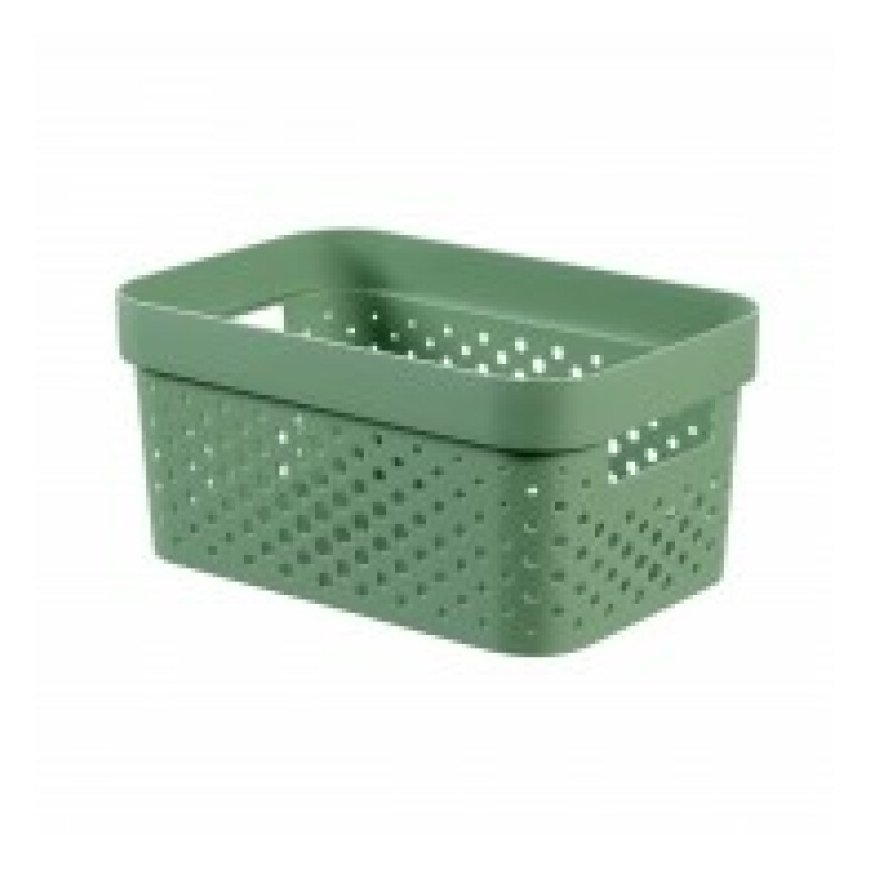 Infinity Recycled Box 4,5L 27x19x12cm green