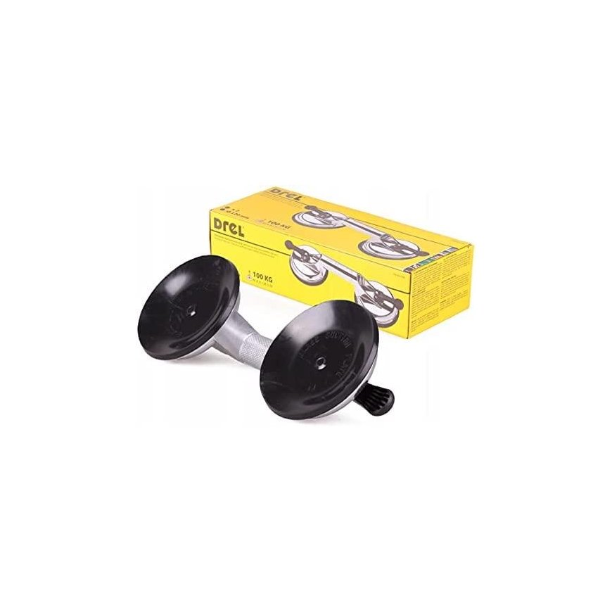Drel Aluminum glass holder, double