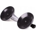 Drel Aluminum glass holder, double Drel Aluminum glass holder, double