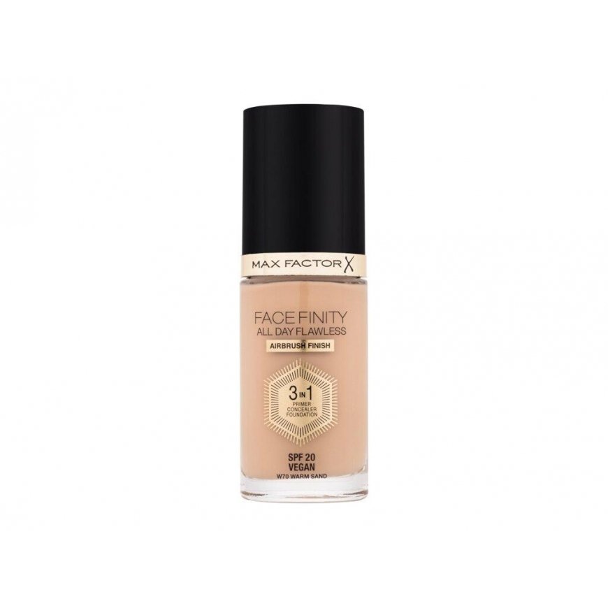 "Max Factor Facefinity 3in1" gruntas, maskuoklis ir makiažo pagrindas 70-Warm Sand 30ml – 3