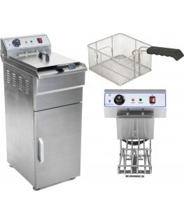 Royal Catering pastatoma elektrinė gruzdintuvė ant spintelės 400V 16L