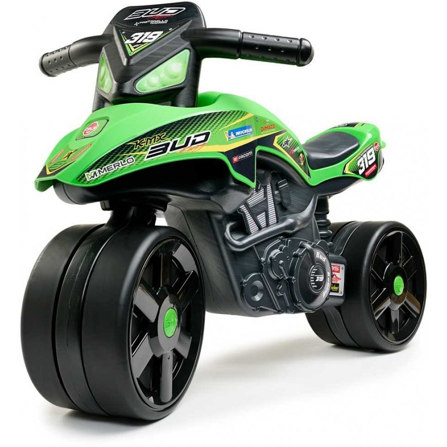FALK Jeździk Racing Green Motorek Szerokie Koła od 1 roku