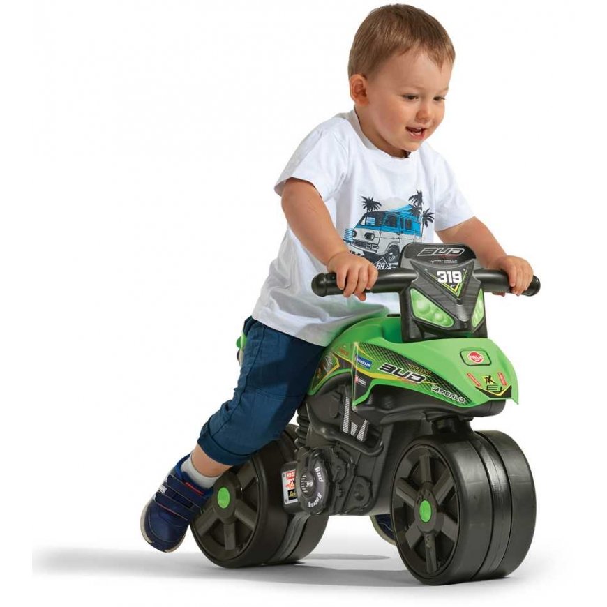 FALK Jeździk Racing Green Motorek Szerokie Koła od 1 roku – 4