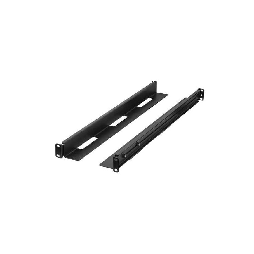 Set SZYN MONTAŻOWYCH DO SZAF RACK 19" PRZESUWNE 650-1090MM Black LANBERG