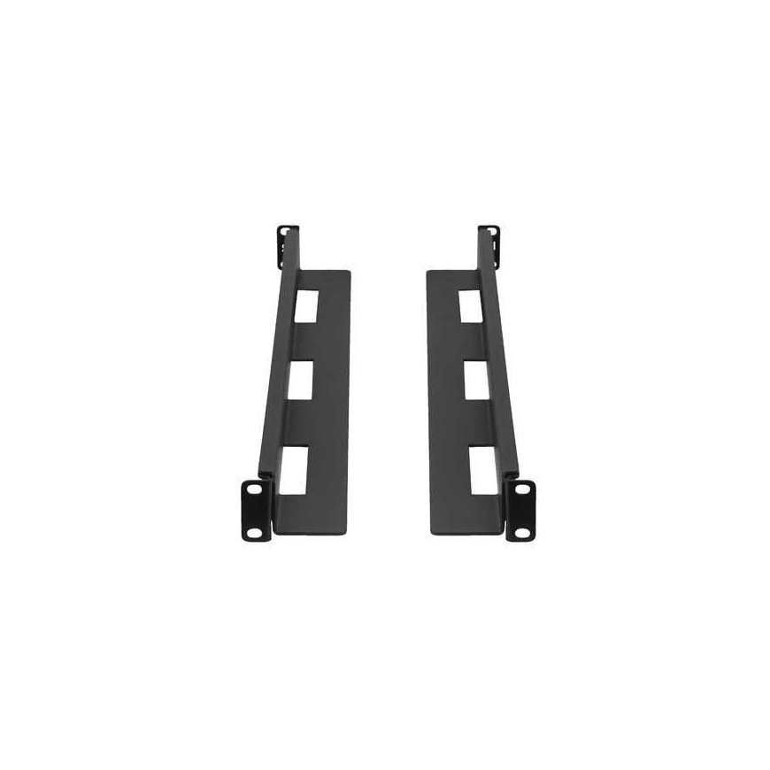 Rinkinys SZYN MONTAŻOWYCH DO SZAF RACK 19" PRZESUWNE 650-1090MM Juodas LANBERG – 2