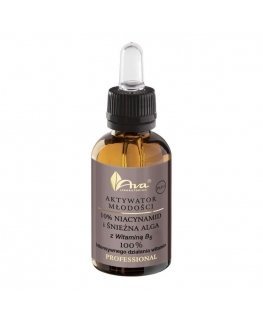 Ava Laboratorium Serumas Youth Activator PLUS 10% niacinamidas ir sniego dumbliai 30ml