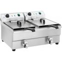 Royal Catering Keptuvė, dviejų kamerų maitinimo gruzdintuvė su čiaupais, 230V 2x16L Royal Catering Keptuvė, dviejų kamerų maitinimo gruzdintuvė su čiaupais, 230V 2x16L