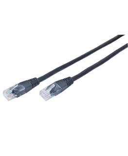Gembird Patch Cord Cat.5e UTP 10m verkkokaapeli Musta Cat5e U/UTP (UTP)