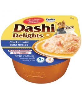 INABA Dashi Delights vistas tunča buljons - kaķu cienasts - 70g