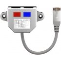 Goobay 68908 сетевой кабель Серебристый 0,15 m Cat5