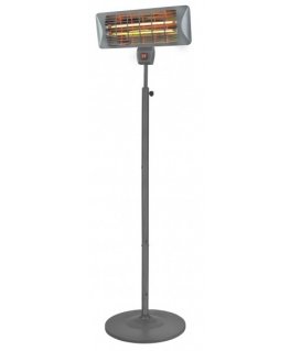 Eurom Q-time 2000S Vidaus ir lauko Juoda 2000 W Elektrinis kvarcinis šildytuvas