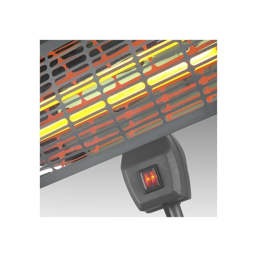 Eurom Q-time 2000S Indoor & outdoor Black 2000 W Quartz electric space heater – 2