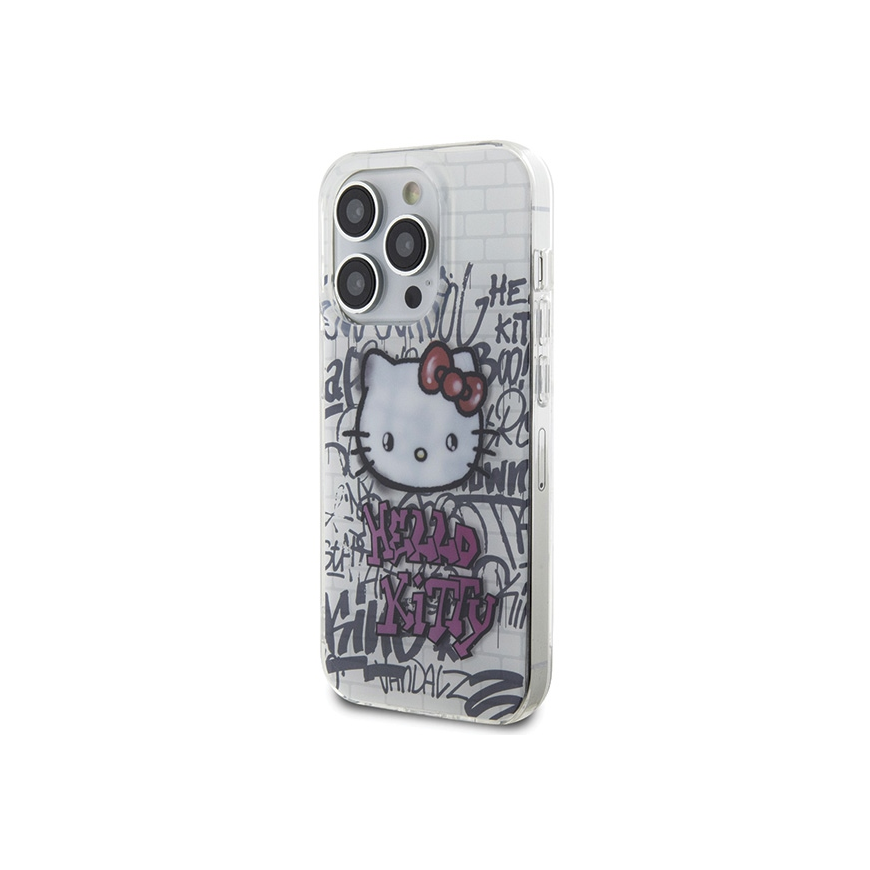 Hello Kitty IML Kitty On Bricks Graffiti case for iPhone 14 Pro - white – 2