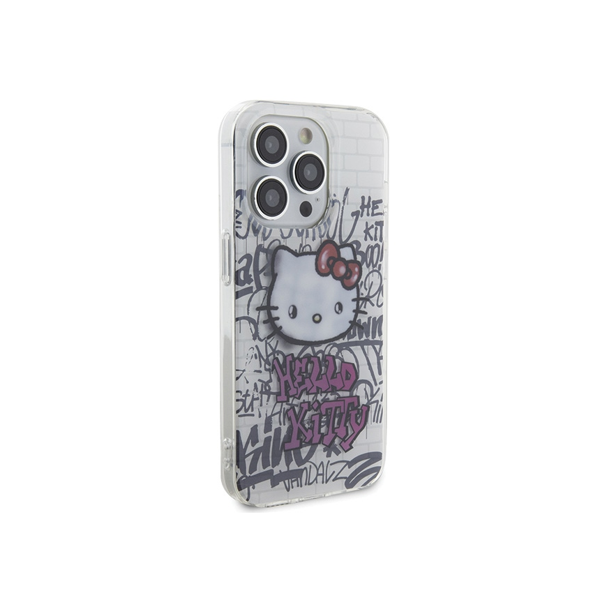 Hello Kitty IML Kitty On Bricks Graffiti case for iPhone 14 Pro - white – 4