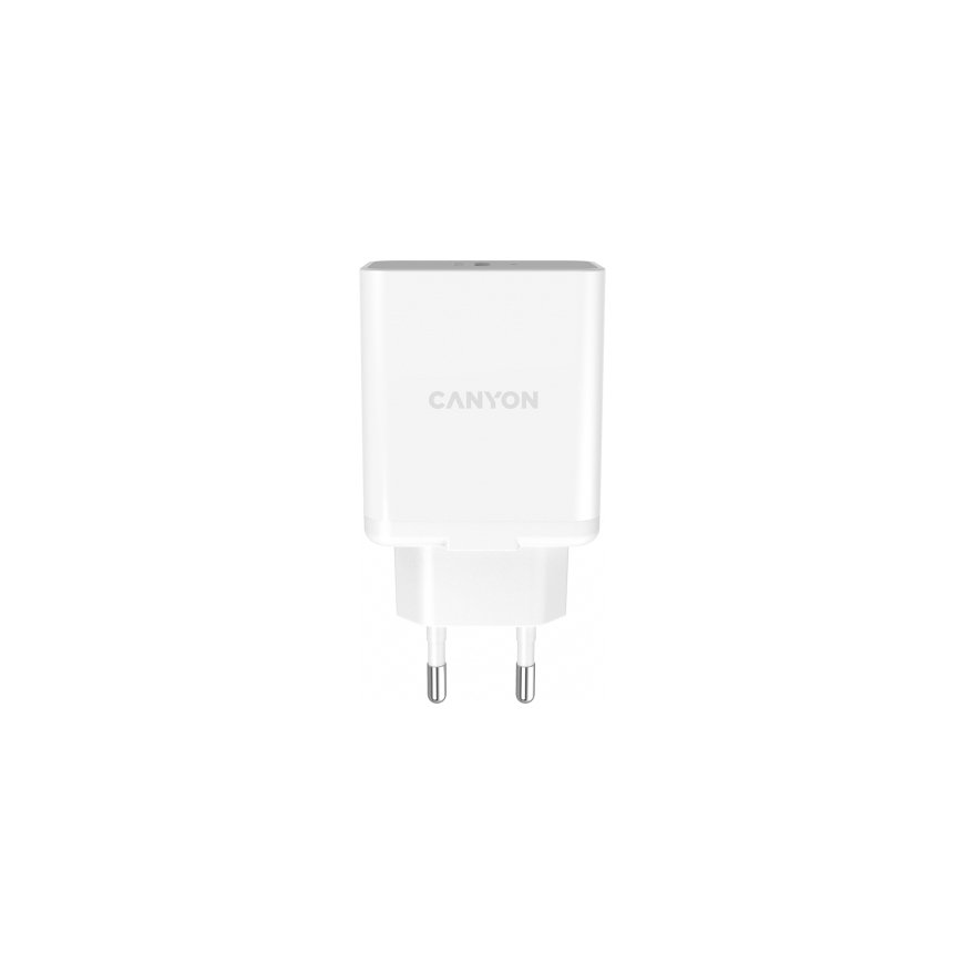 Canyon CNE-CHA20W PDA/mobīlo telefonu lādētājs Universāls Balts AC Iekštelpas