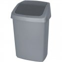 Waste bucket Dominik 10L 20x25x36cm silver Waste bucket Dominik 10L 20x25x36cm silver