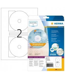 HERMA 5115 наклейка для принтеров Белый Самоклеящаяся принтерная этикетка