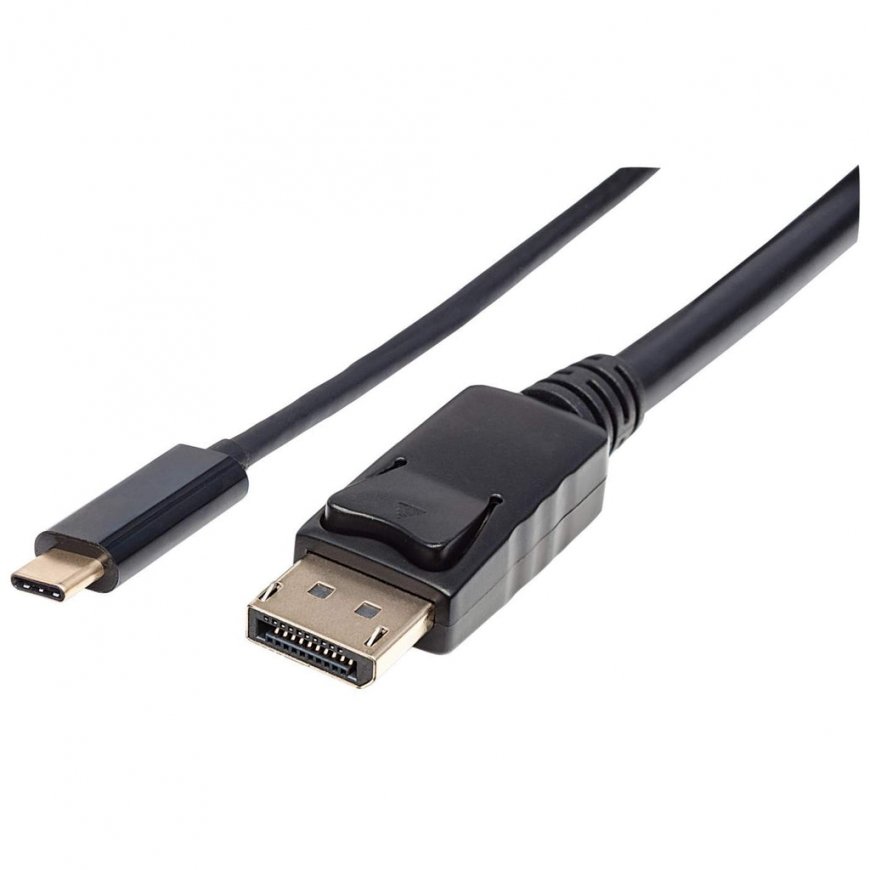 Manhattan 152464 videokaabliadapter 2 m USB tüüp-C DisplayPort Must