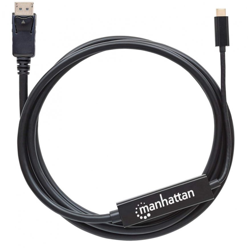 Manhattan 152464 видео кабель адаптер 2 m USB Type-C DisplayPort Черный – 5