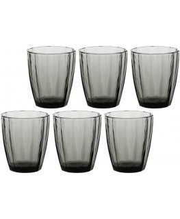 Rose&Tulipani Set of 6 szklanek Amami - Grey, 320 ml