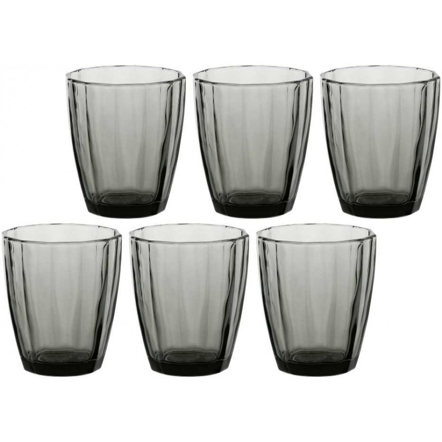 Rose&Tulipani Set of 6 szklanek Amami - Grey, 320 ml