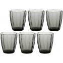Rose&Tulipani Set of 6 szklanek Amami - Grey, 320 ml
