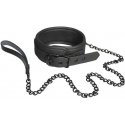 Dream Toys Black collar and leash Dream Toys Black collar and leash