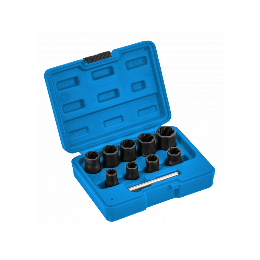 Hogert Technik Head set Hogert HT8G401 3/8'' 10-19 mm 10 pcs. – 2